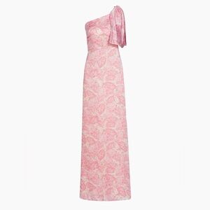 Sachin + Babi Pink One Shoulder Bow Dress